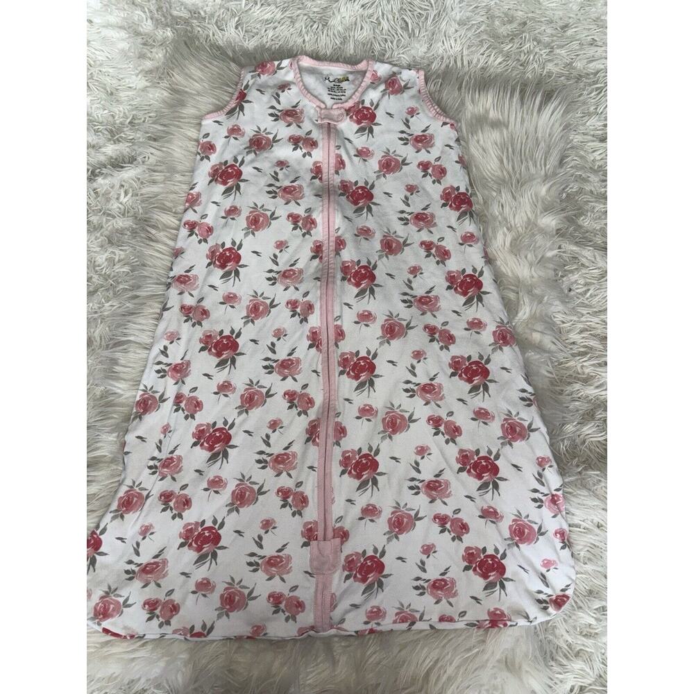 Mama Cheetah Girls Sz. 18/24 Mo. Pink Floral Zip Sleep Sac. Soft, Exc. Quality